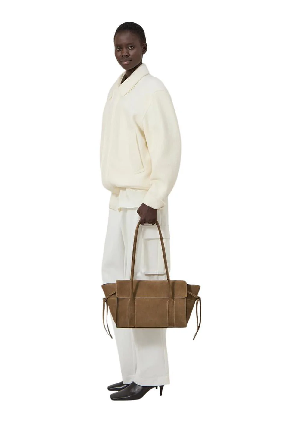 Small Soft Bayswater Suede - Salcombe Sand - Image 4