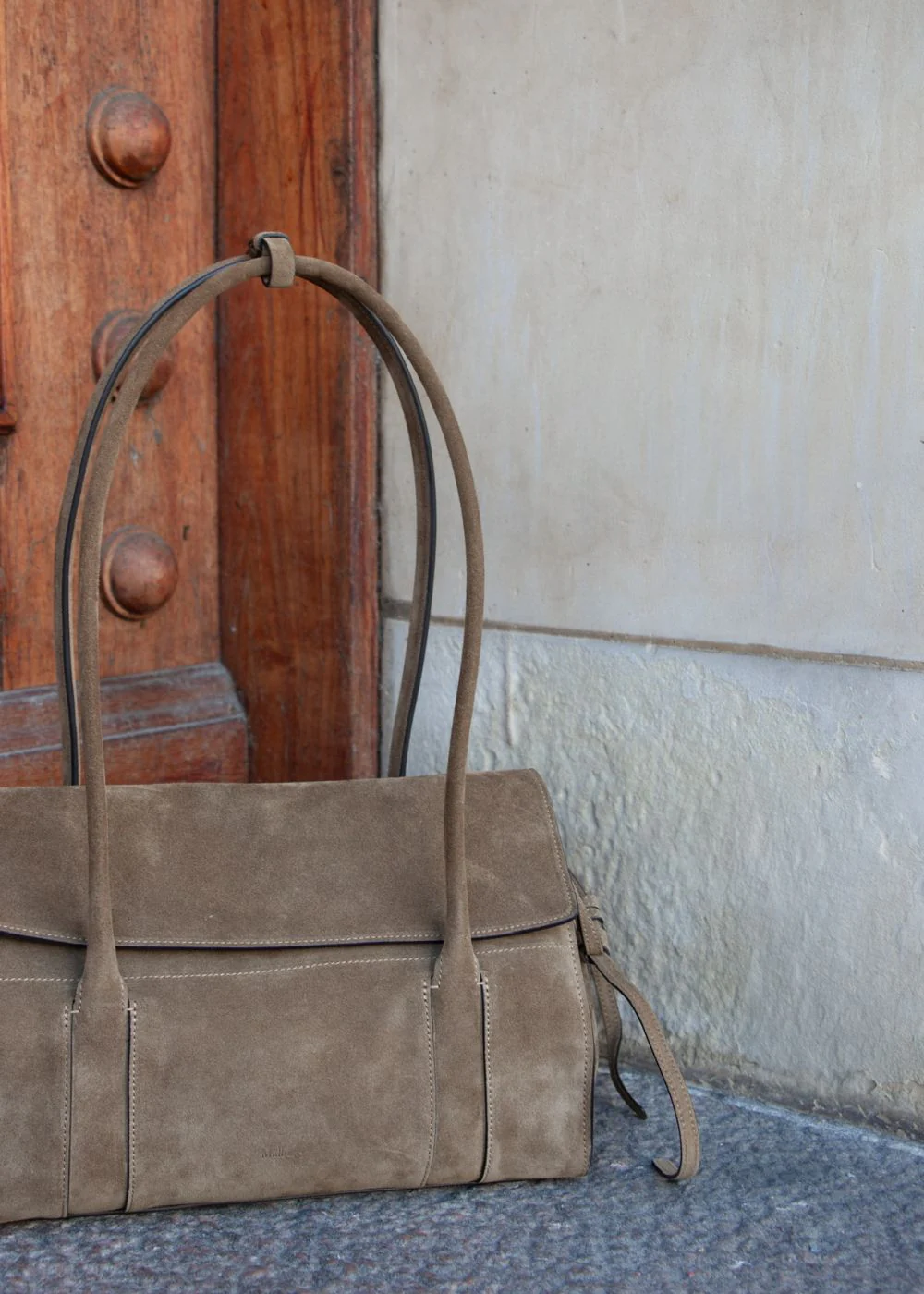 Small Soft Bayswater Suede - Salcombe Sand - Image 7