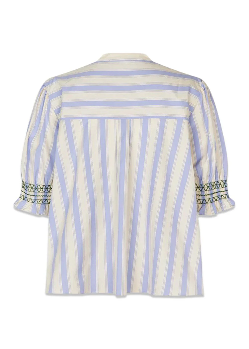 SMOCKED GATHERED TOP - Pastel Stripes - Image 2