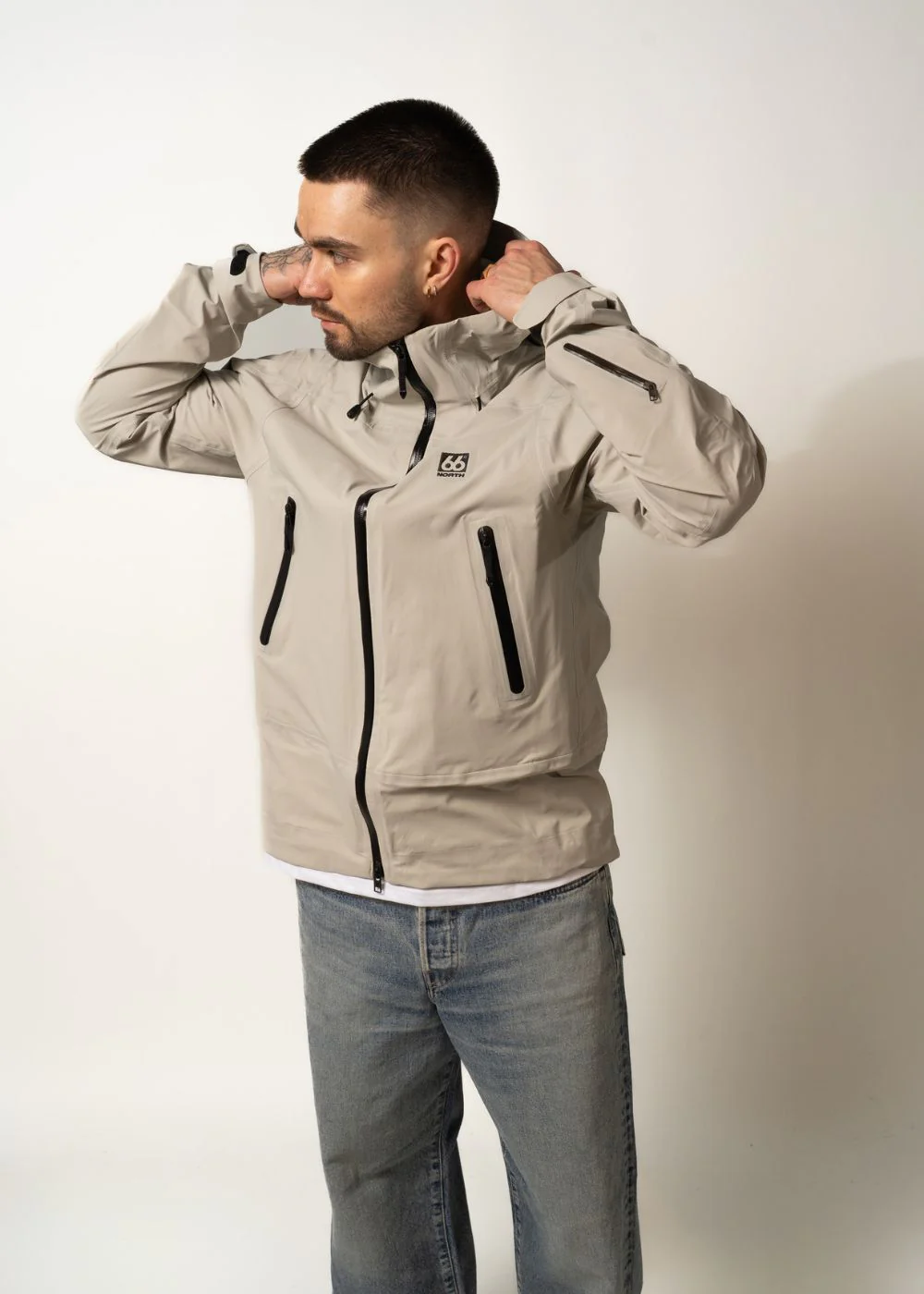 Snaefell Shell Jacket - Dark Stone - Image 3