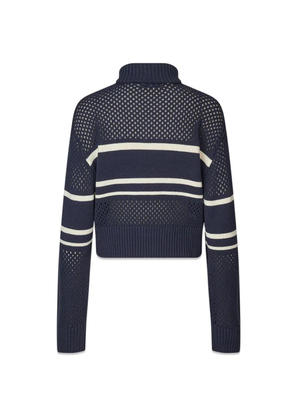 Snow Zip Cardigan - Dark Navy - Image 2