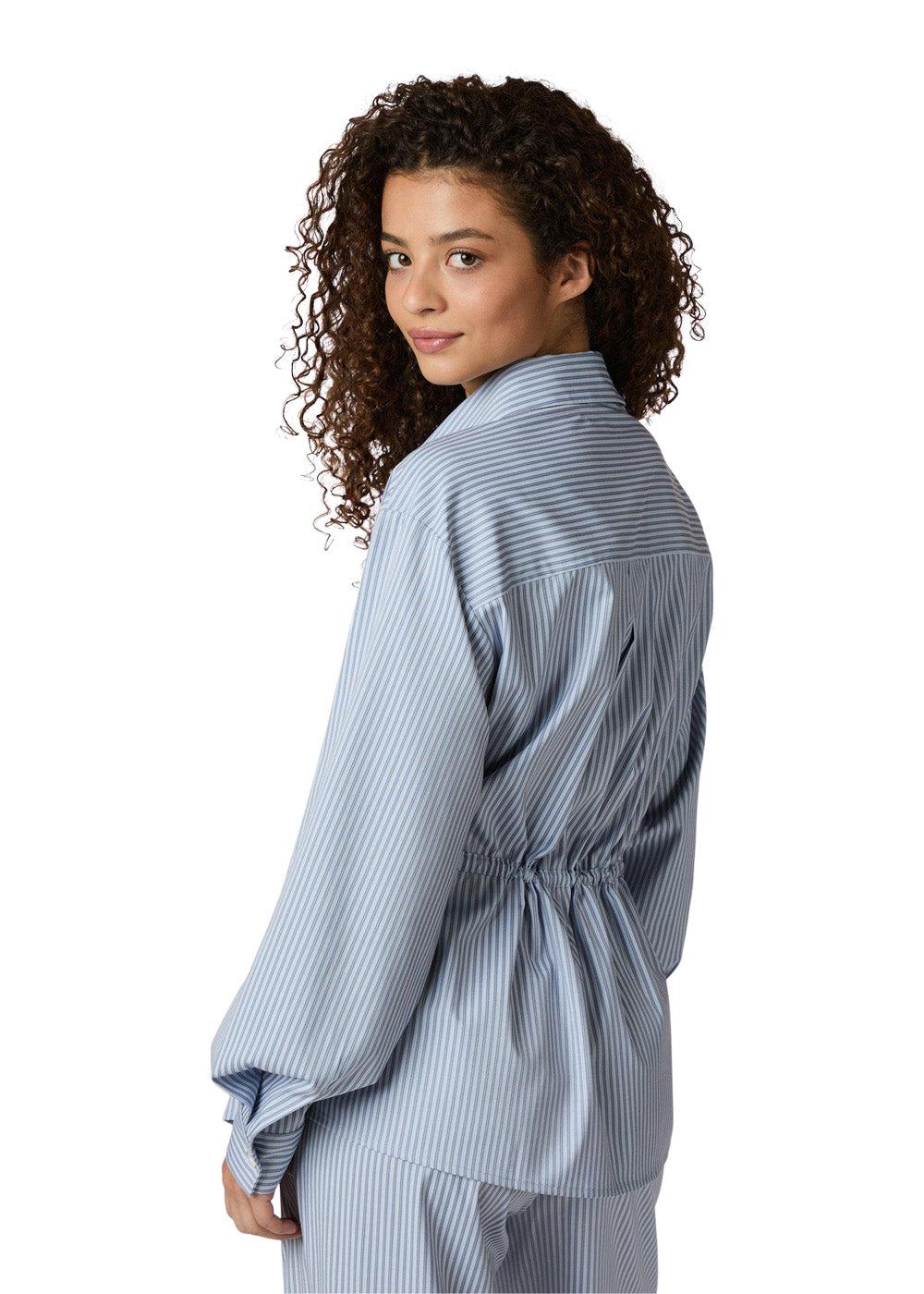 Solei Striped Shirt - Light Blue - Image 5