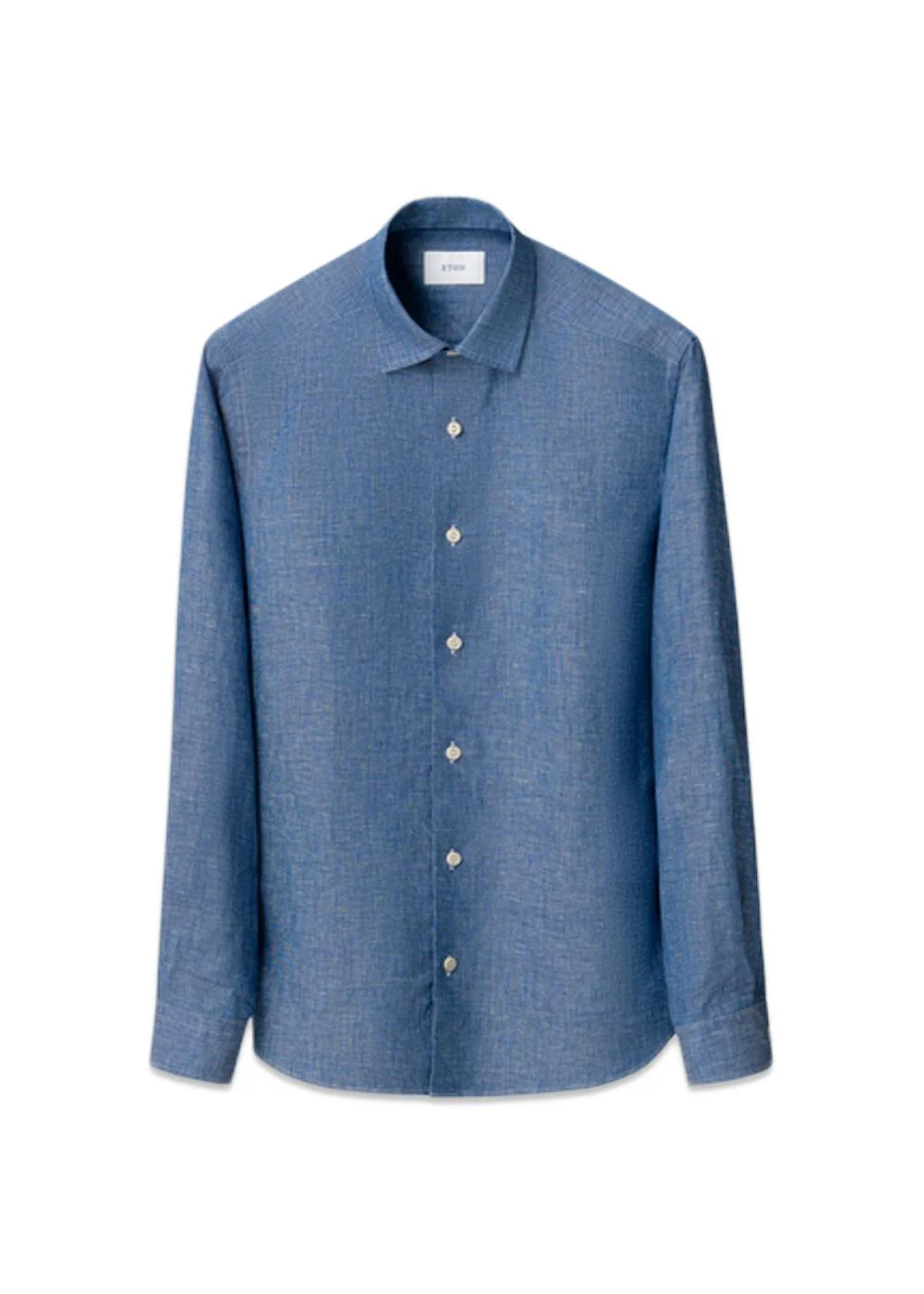 Solid Linen Shirt - Blue