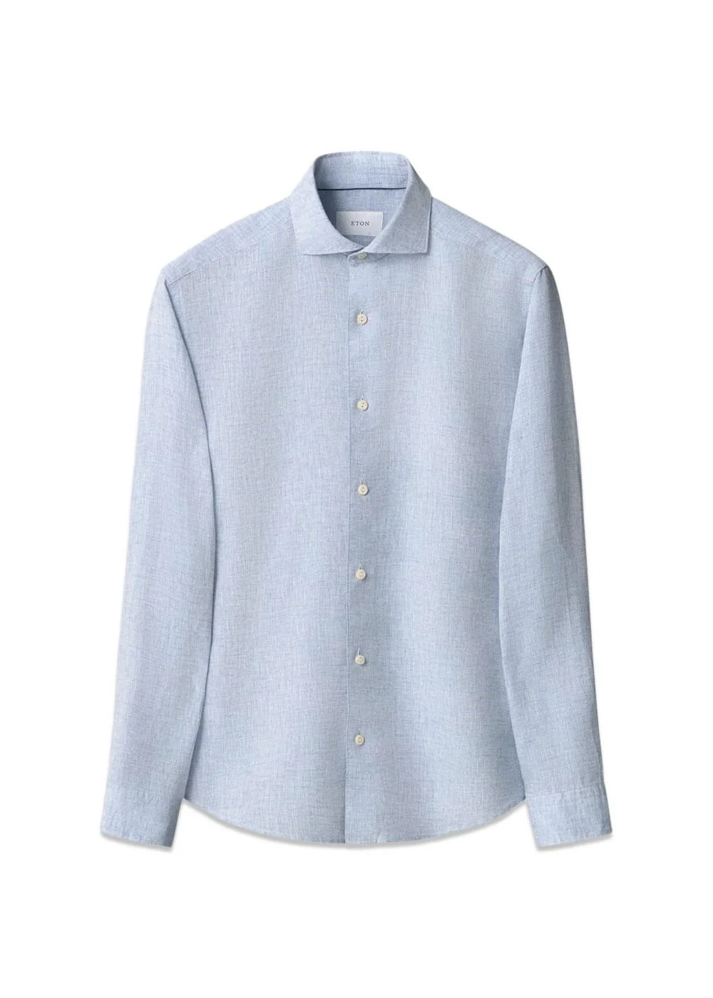 Solid Linen Shirt - Light Blue