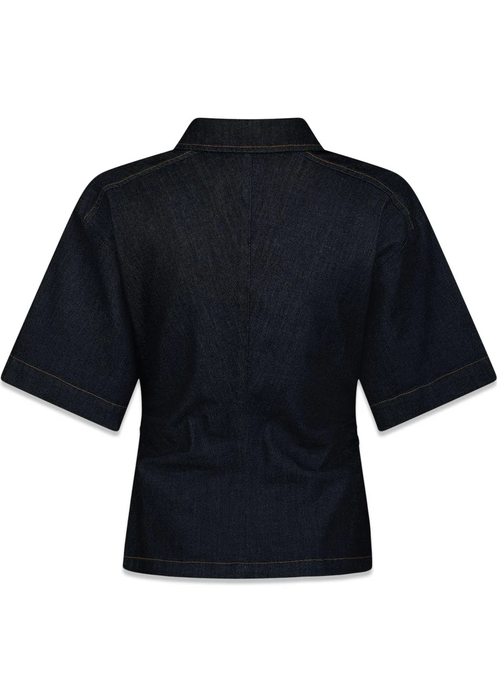 Spenda Denim Blouse - Dark Blue - Image 2