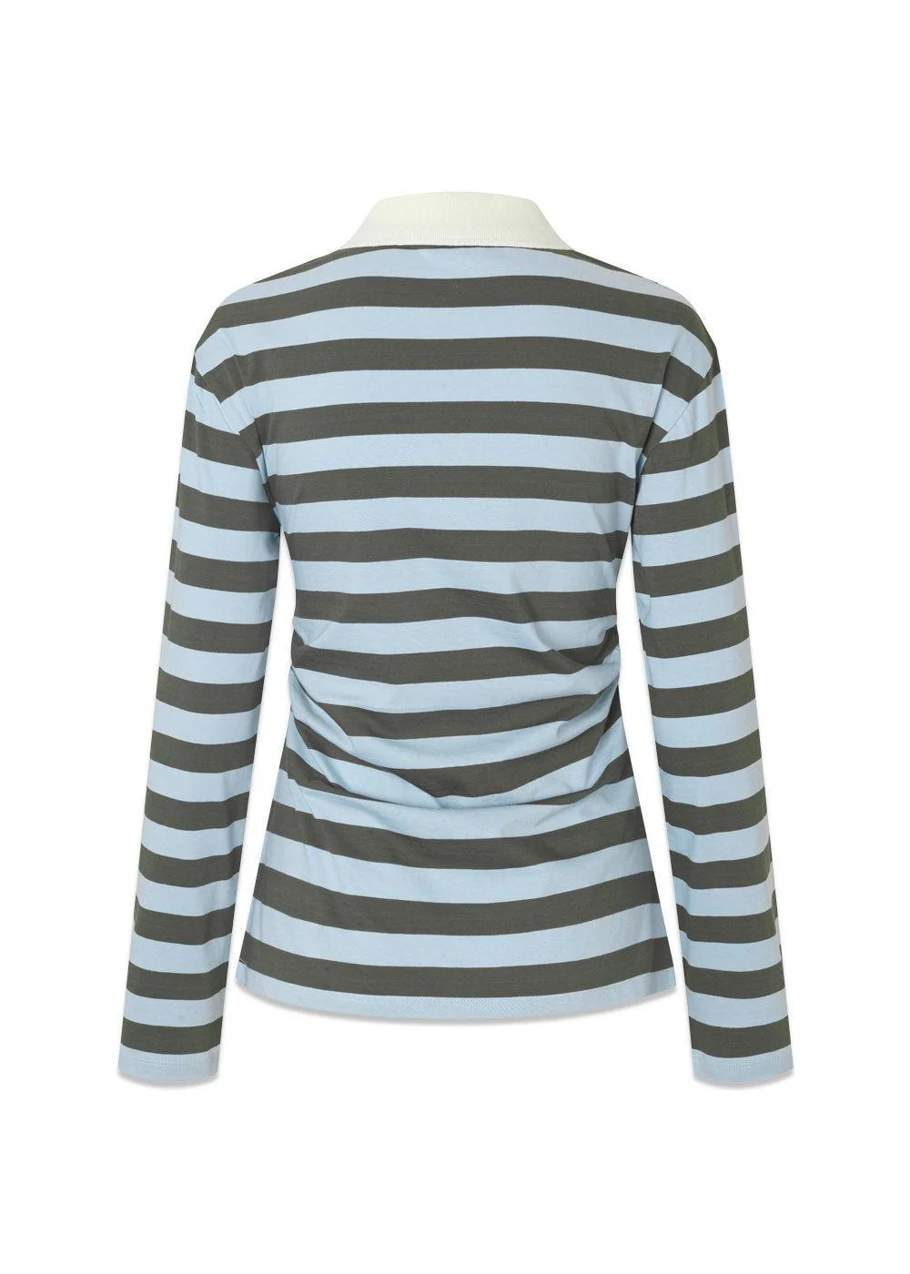 Stetsonmd LS stripe polo - Cashmere Beluga Stripe - Image 2