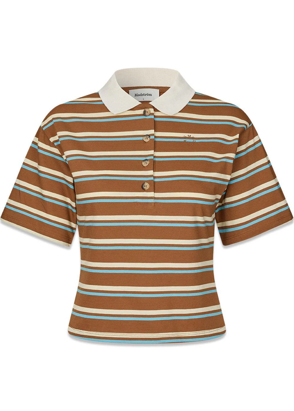 Stetsonmd SS polo - Nuthatch Cream Stripe