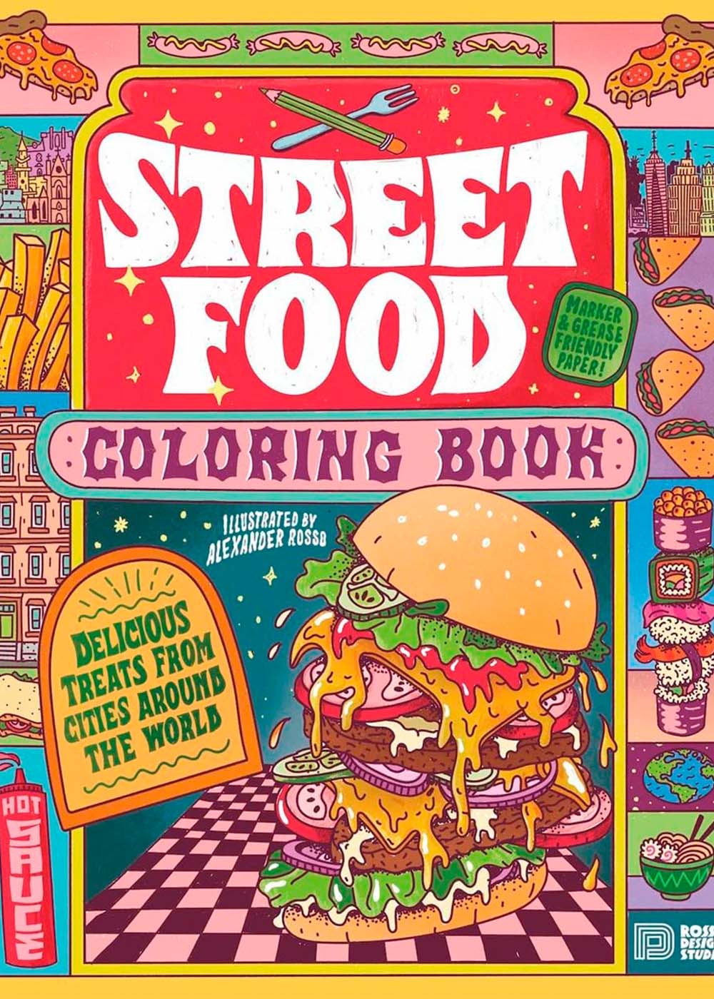 Street Food Coloring Book - Multicolor