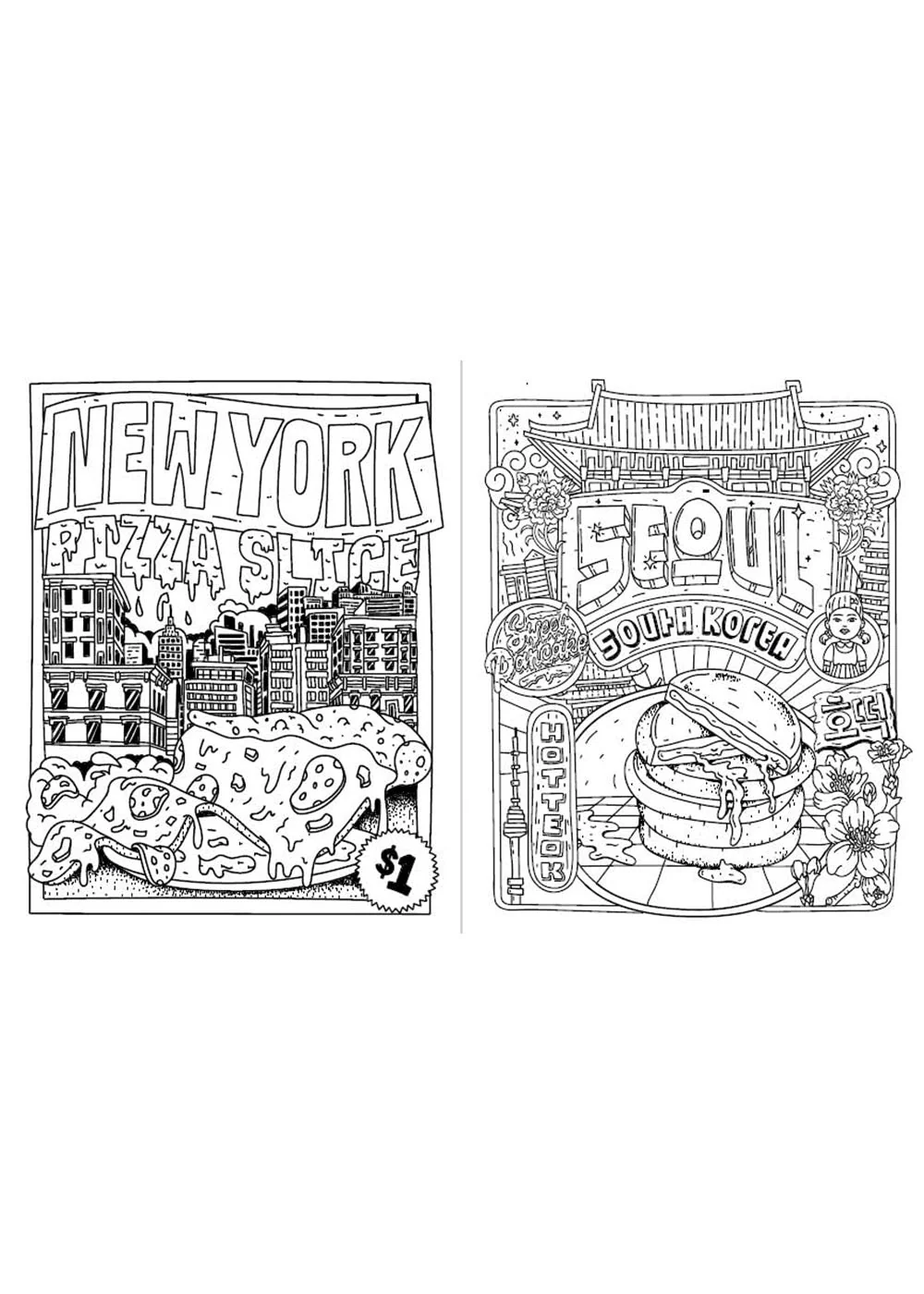 Street Food Coloring Book - Multicolor - Image 2