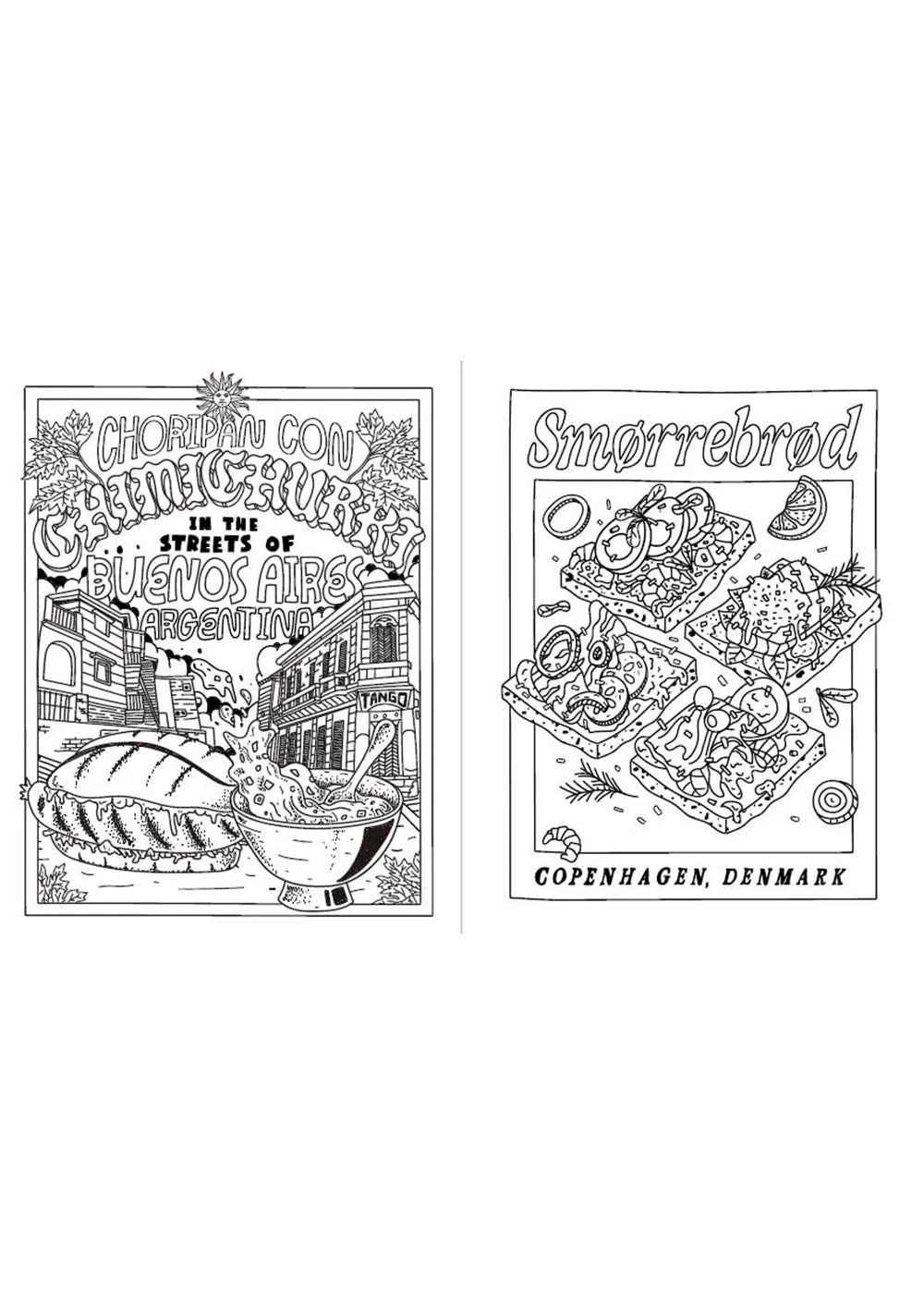 Street Food Coloring Book - Multicolor - Image 3