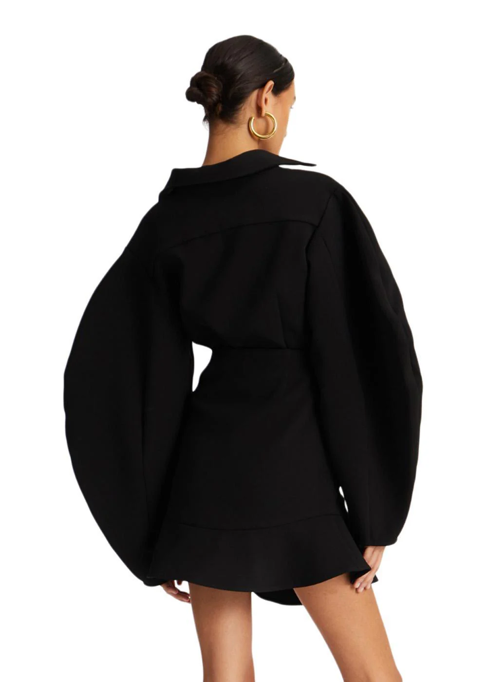 SUITING FITTED SHIRT - Black - Image 4