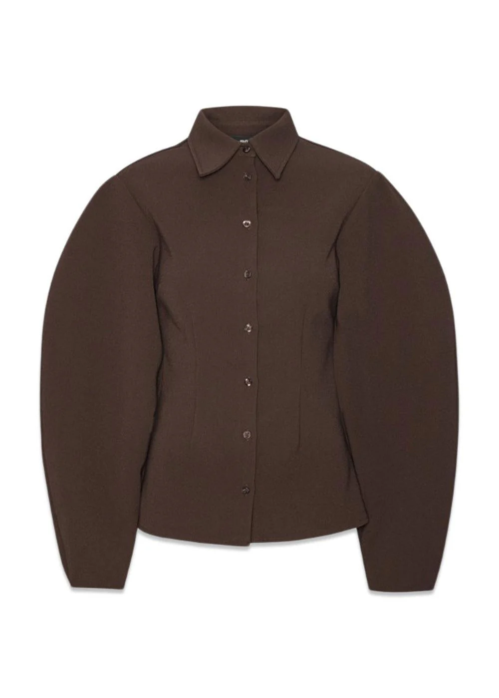 SUITING FITTED SHIRT - Chicory Coffee