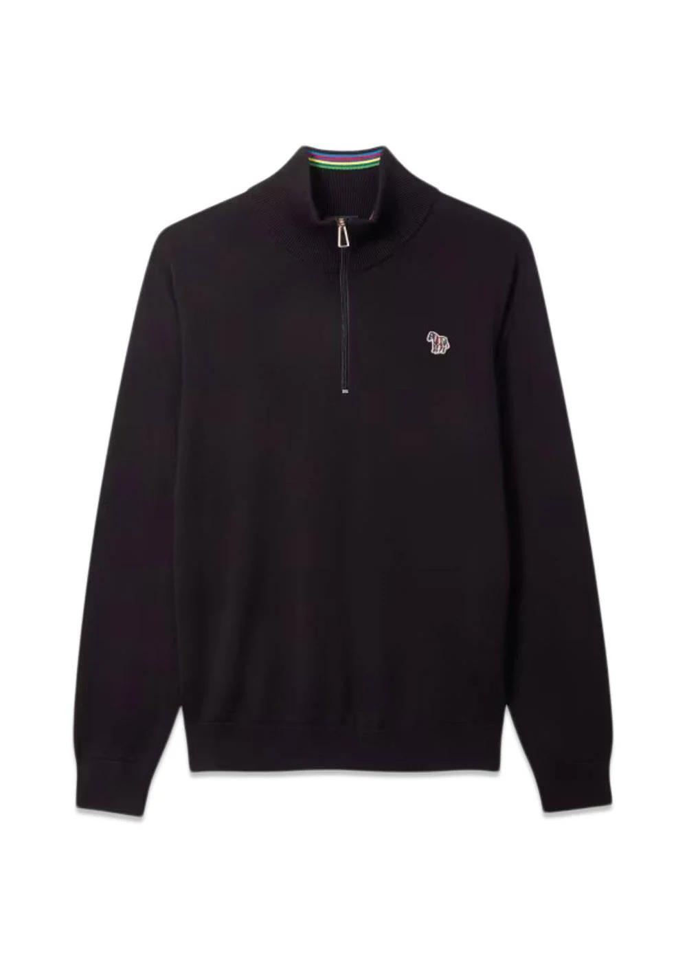 SWEATER ZIP NECK ZEB BAD - Very Dark Navy