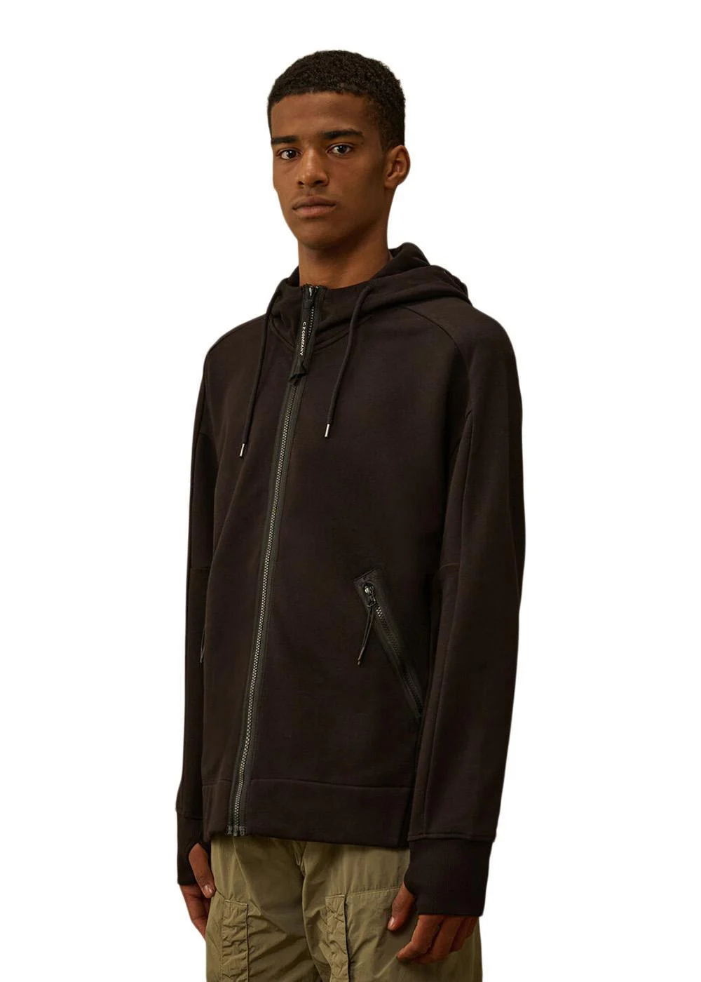 Sweatshirts - Hodded Open - Black - Image 2