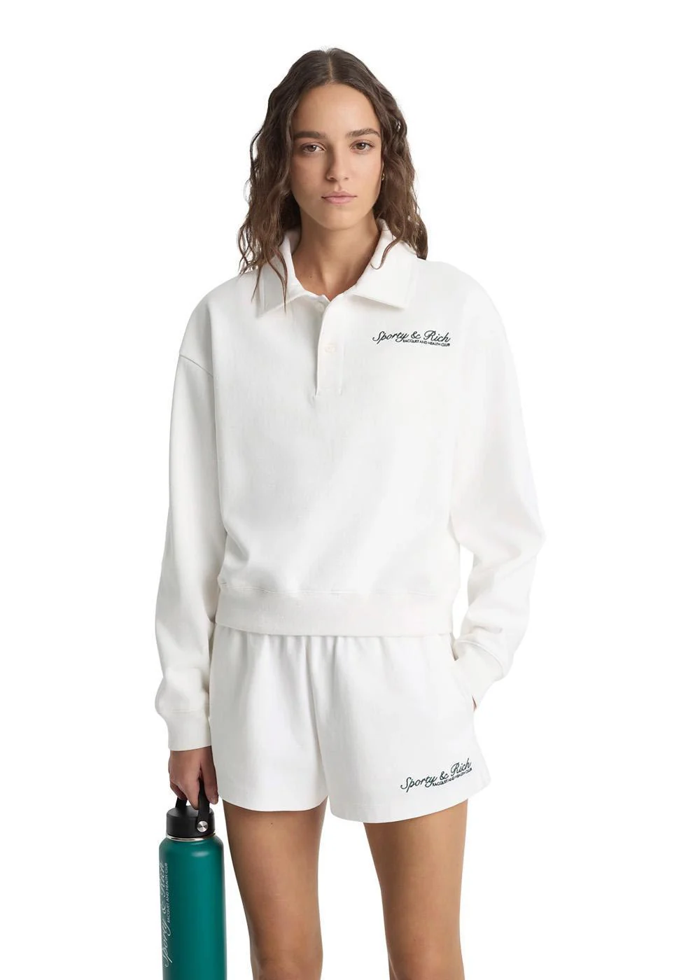 Syracuse Embroidered Polo - White - Image 3