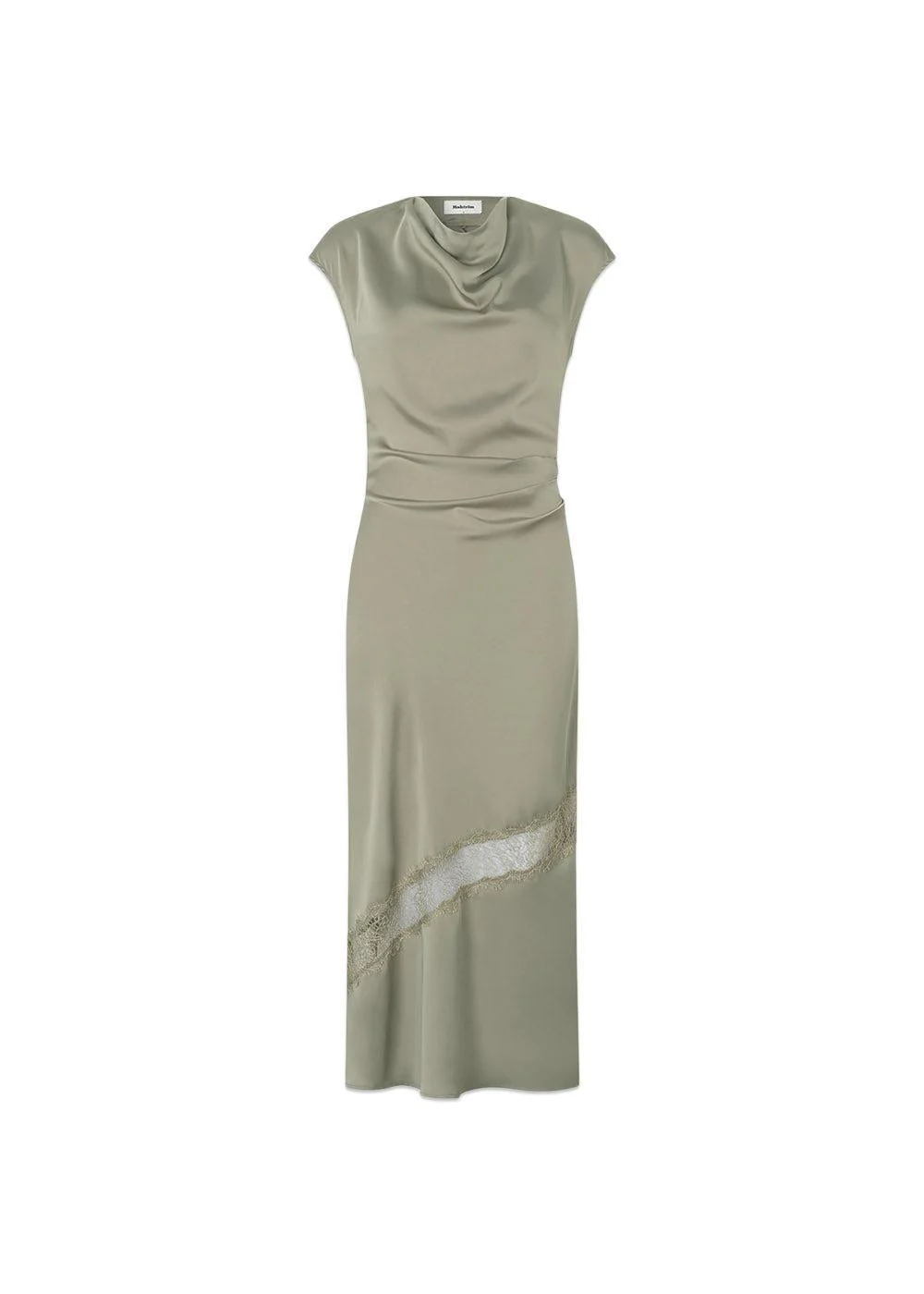 Tailormd lace dress - Moss Gray