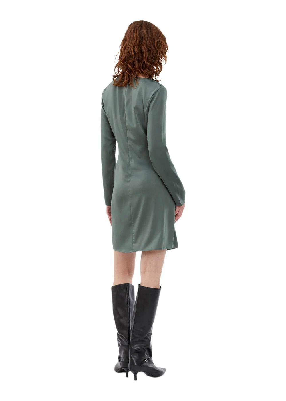 Tailormd LS short dress - Balsam Green - Image 4