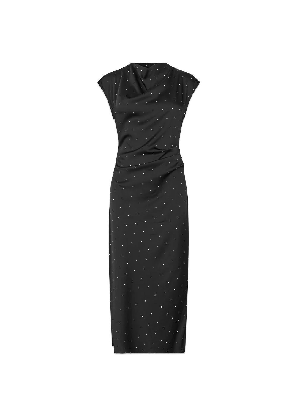 Tailormd print dress - Black Dot