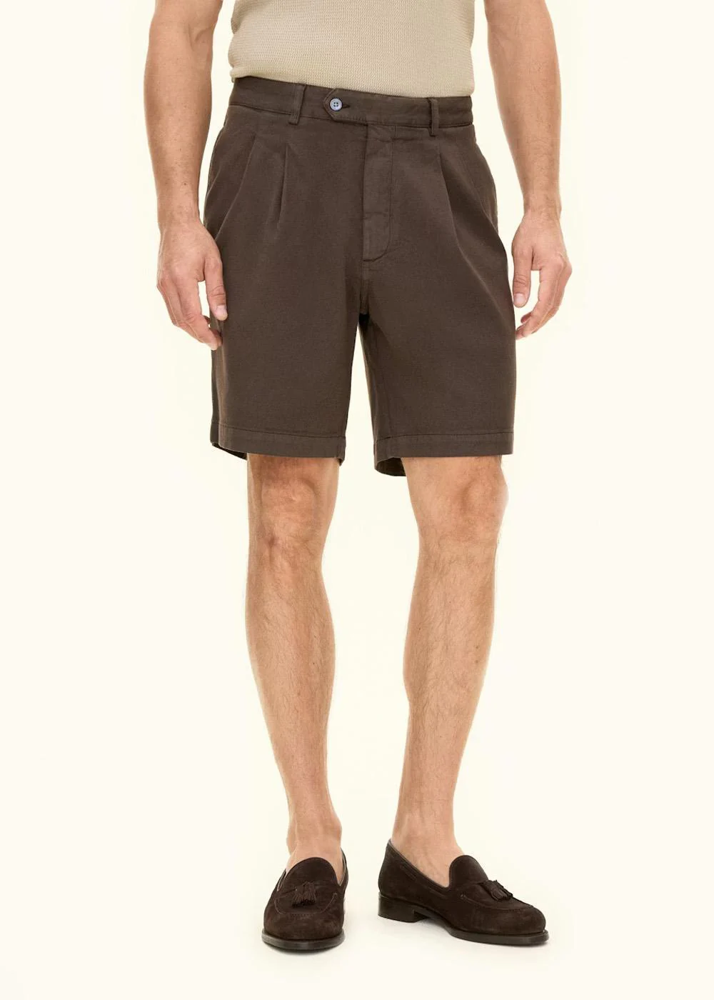 Tanker Pleat Shorts - Brown Elk - Image 4