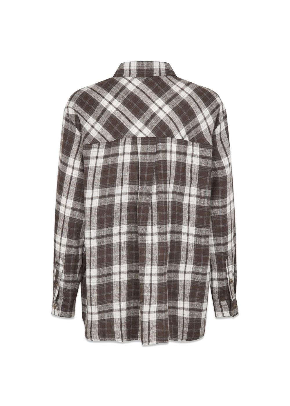 Tappomd shirt - Seal Brown Tartan - Image 4
