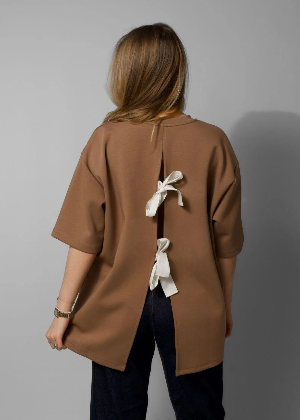 TG Bow Tee - Ice Latte - Image 2