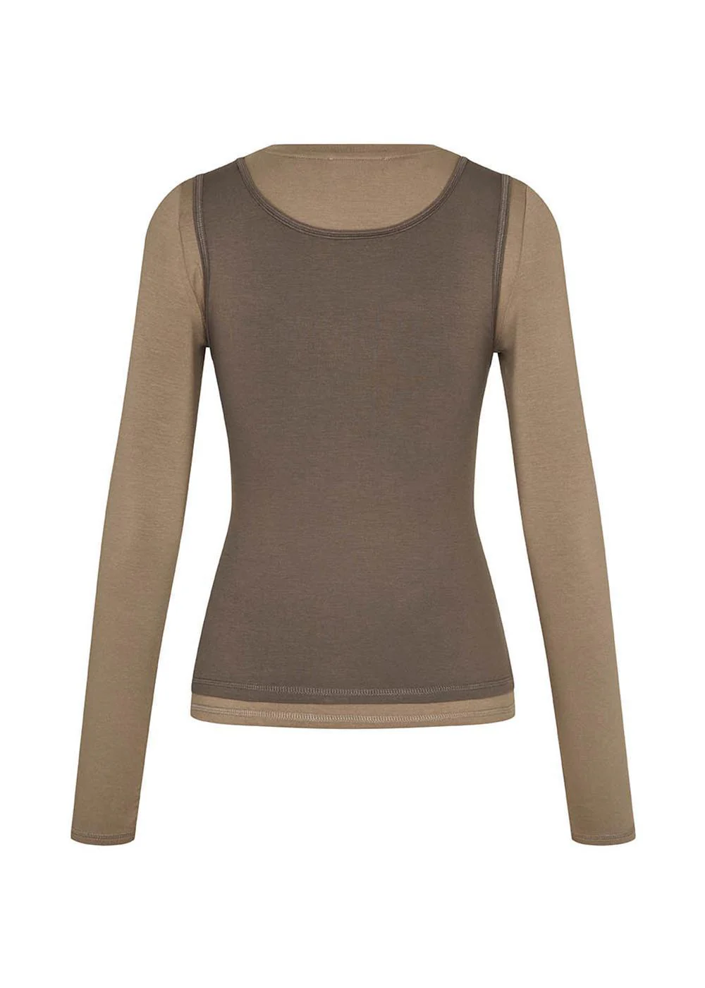 Thaliamd LS t-shirt - Spring Dust/Chocolate Chip - Image 4