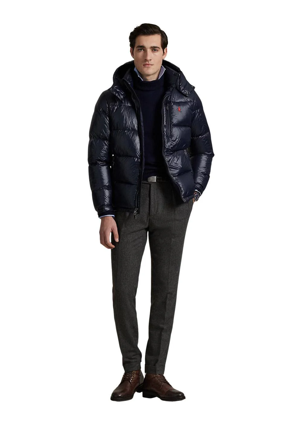 The Gorham Glossed Jacket - Navy Glossy - Image 4