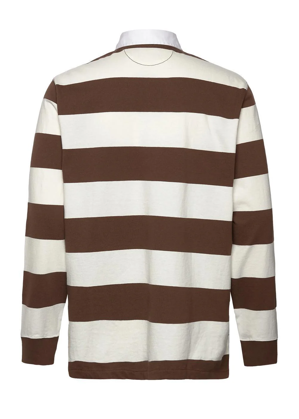 The Iconic Rugby Shirt - White/Brown - Image 2