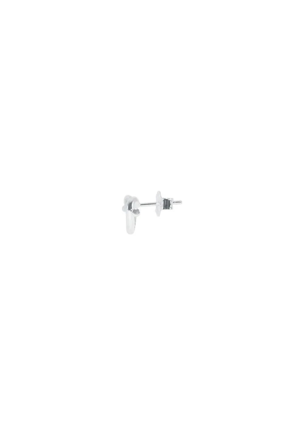 Tied Heart Stud - Sterling Silver - Image 2