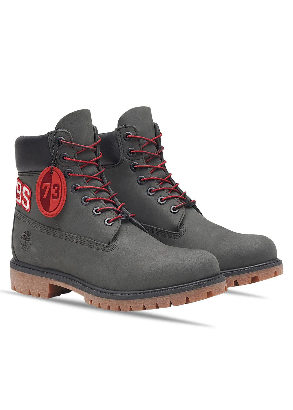 Timberland Premium 6 Inch Lace Up - Dark Grey Nubuck - Image 2