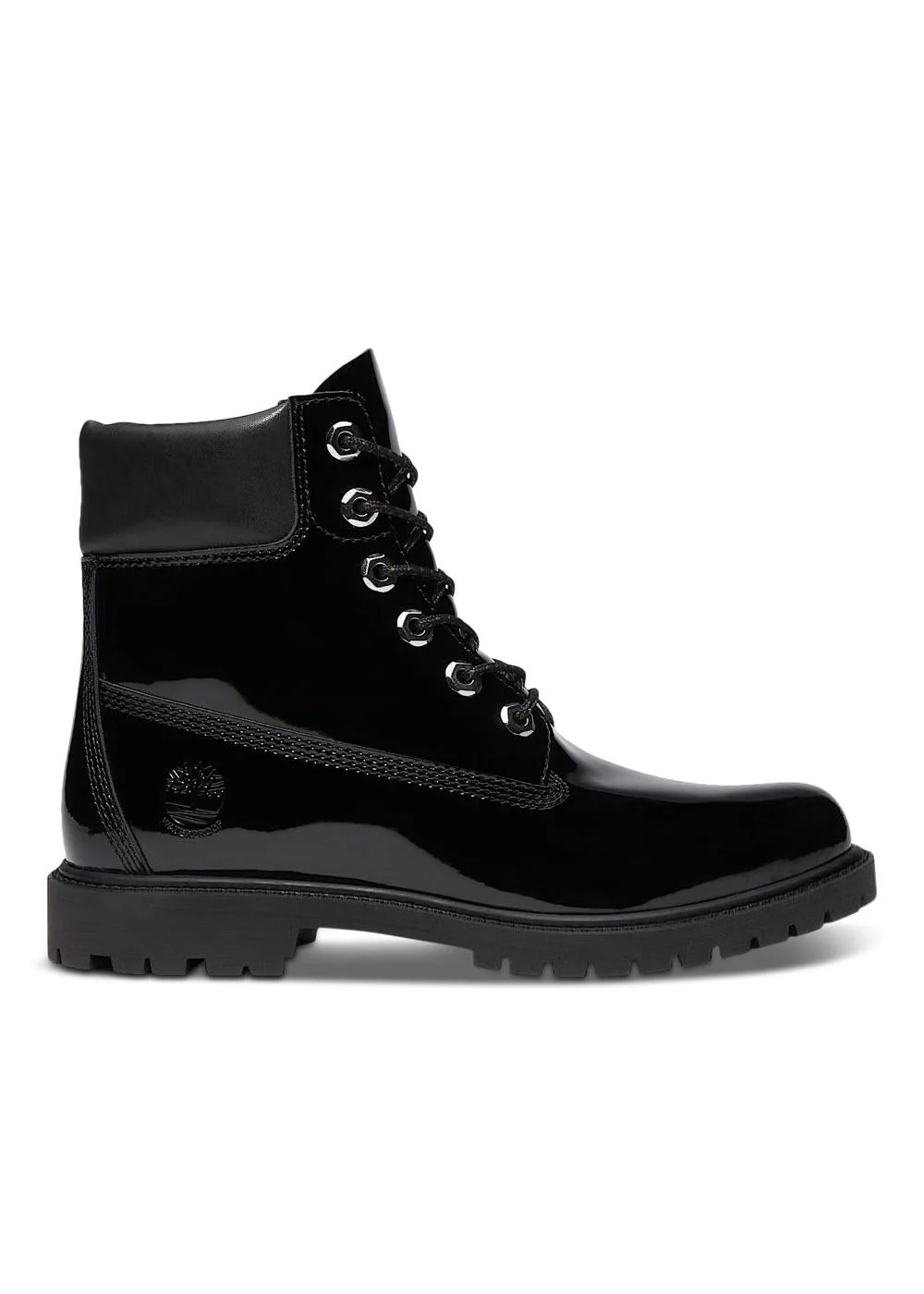 Timberland Premium 6 INCH LACE UP WATERPROOF BOOT BLACK PATENT LEATHER - Blk Patnt Lthr