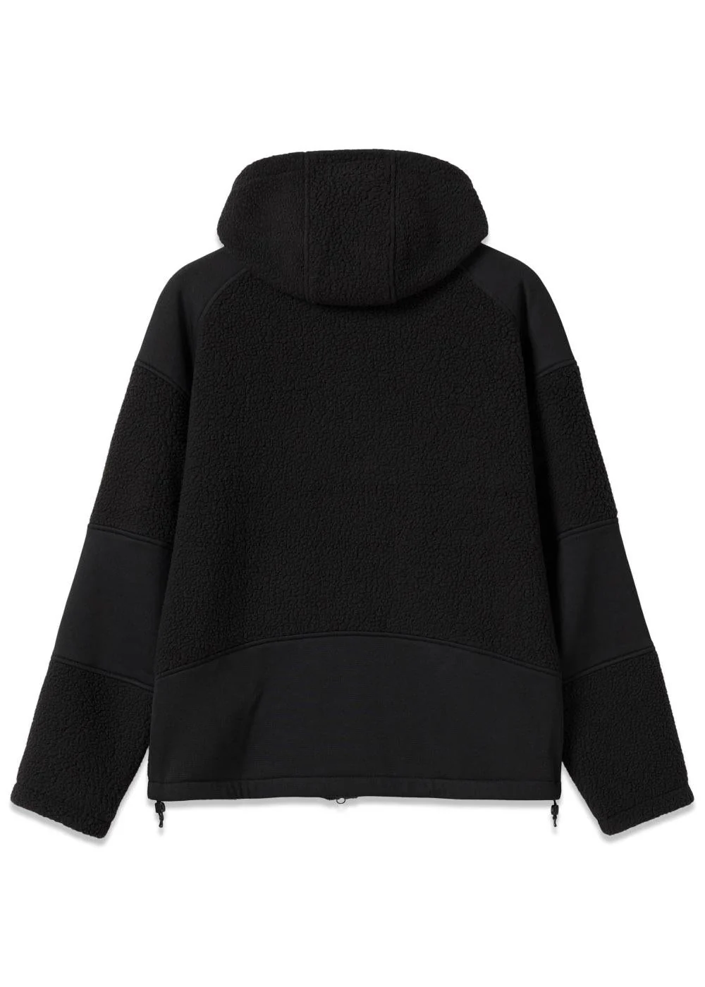 Tindur Shearling Zipped Hoodie - Black - Image 2