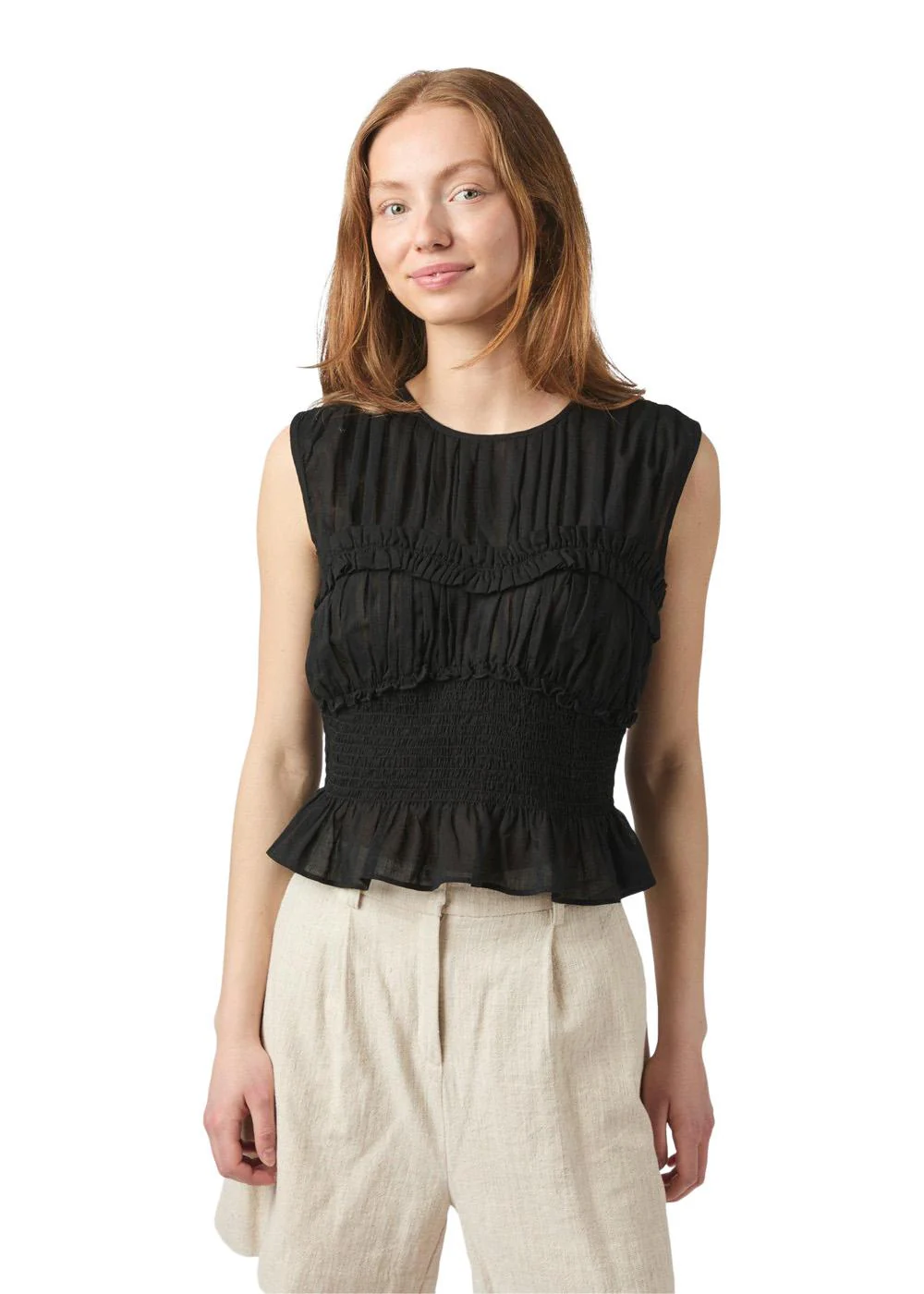 Tiril S Voile Top - Black - Image 3