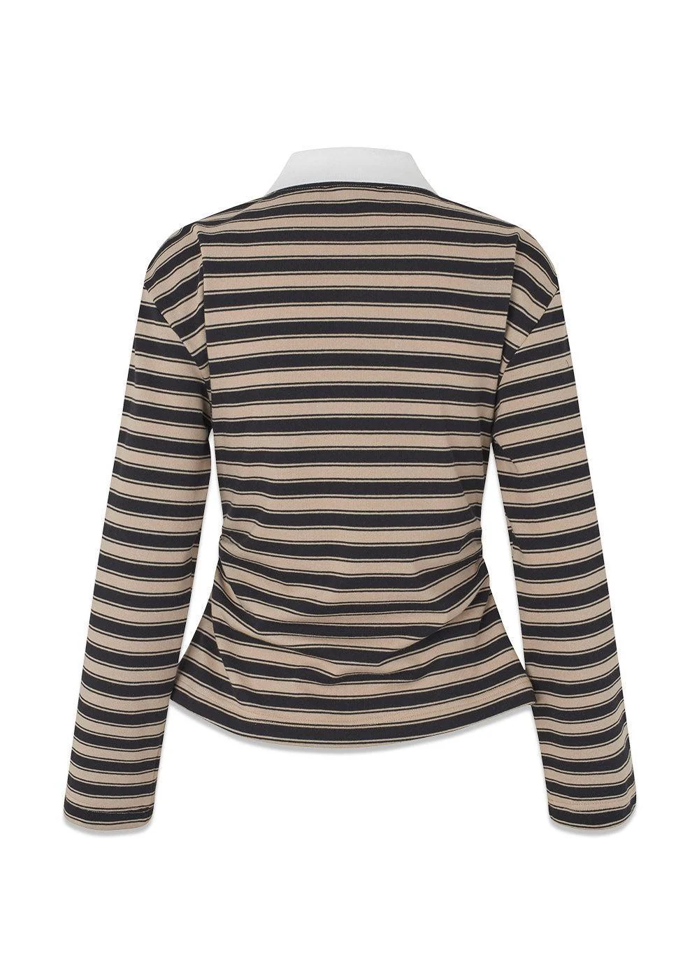 Trinnymd polo - Beige Black Stripe - Image 2