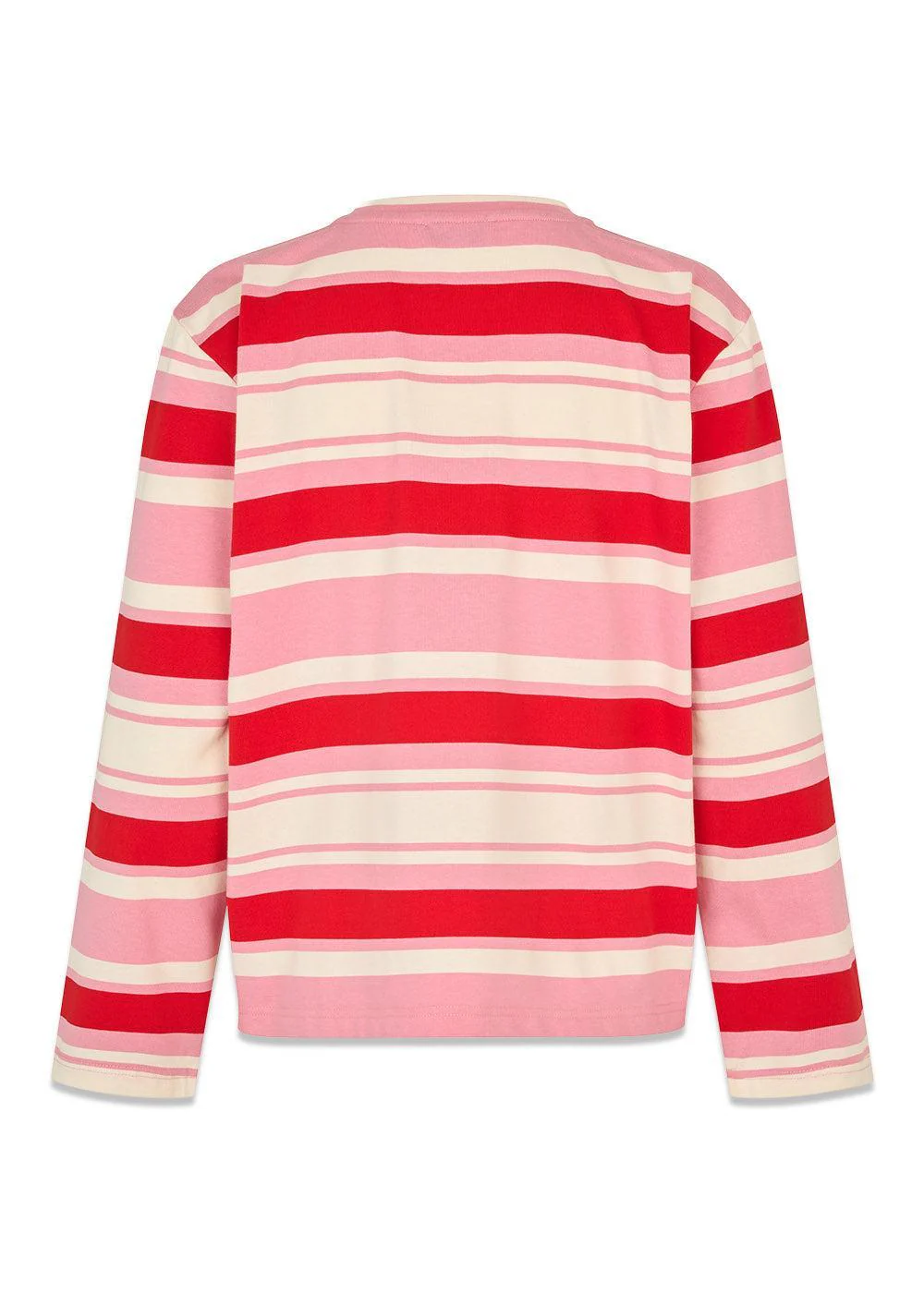 Urbanmd stripe LS t-shirt - Hibiscus Peach Stripe - Image 2
