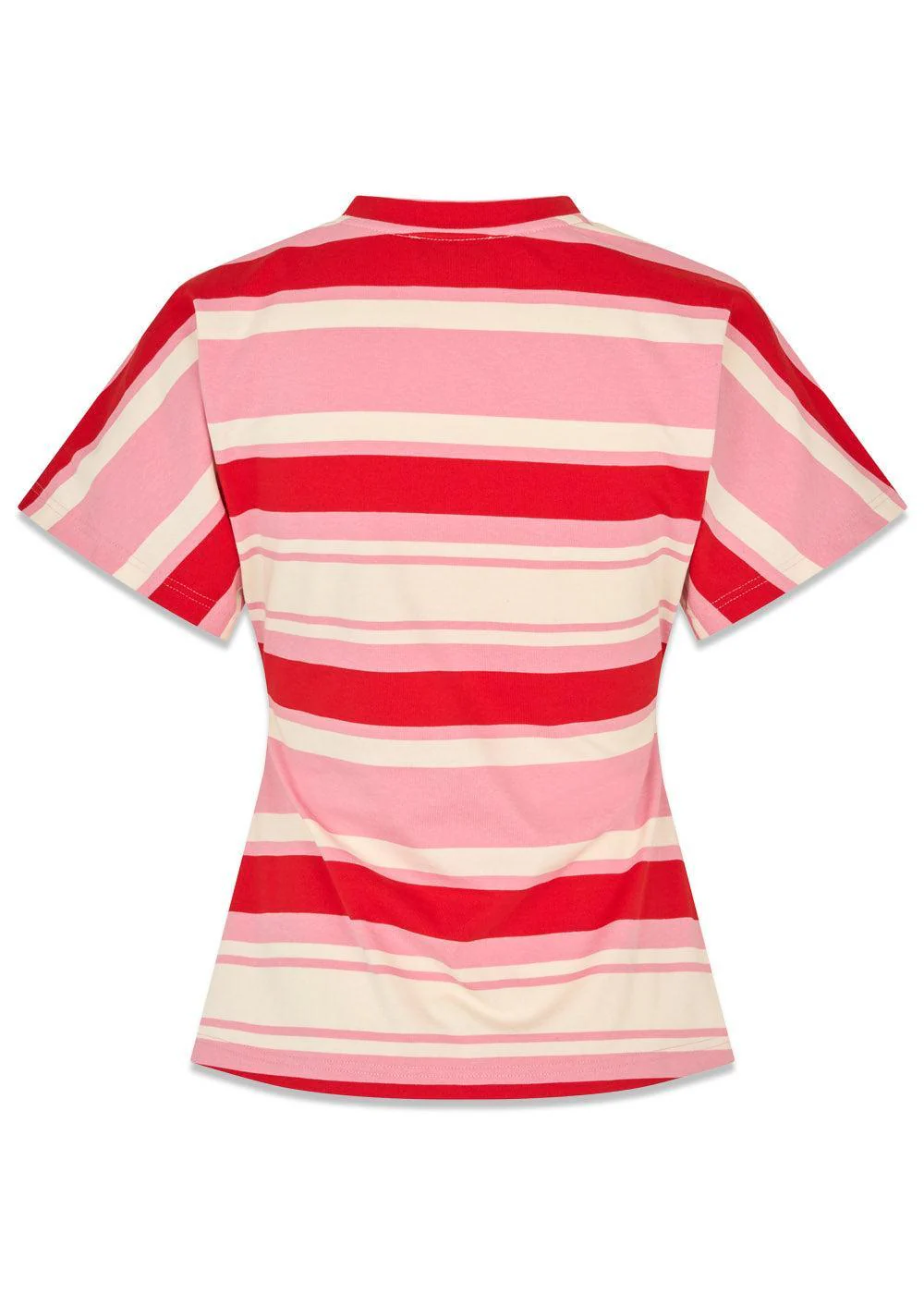 Urbanmd stripe t-shirt - Hibiscus Peach Stripe - Image 2