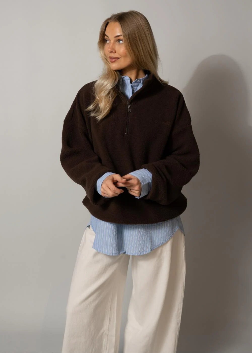 Urielmd fleece - Seal Brown - Image 2