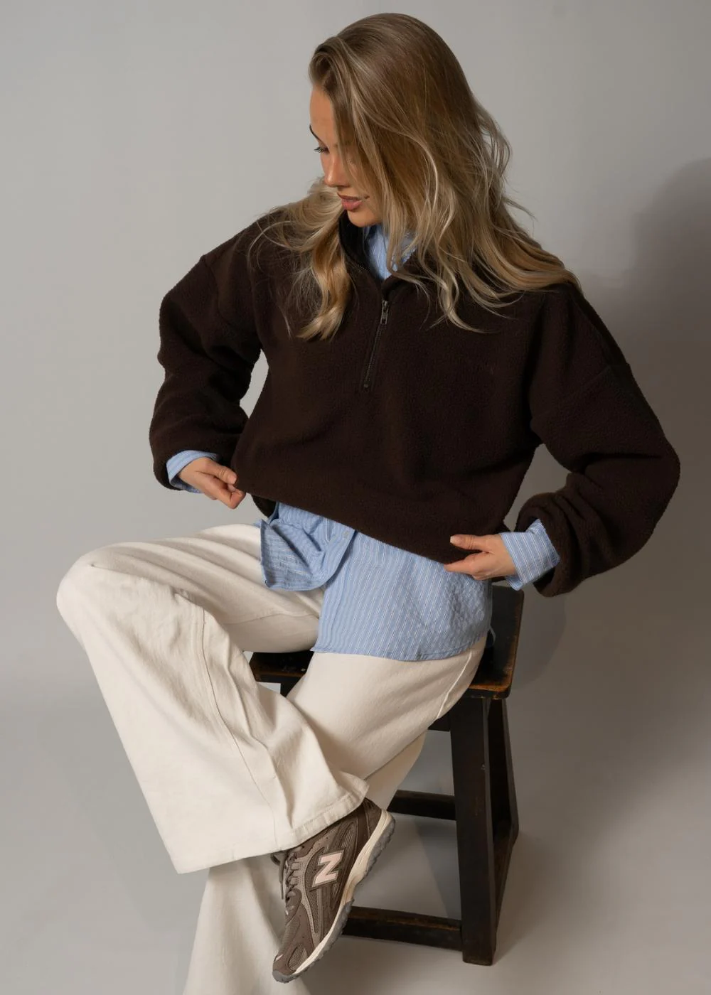 Urielmd fleece - Seal Brown - Image 3