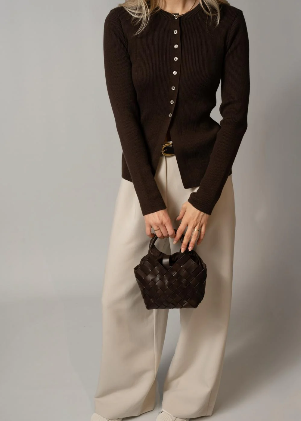 Uvismd cardigan - Seal Brown - Image 3