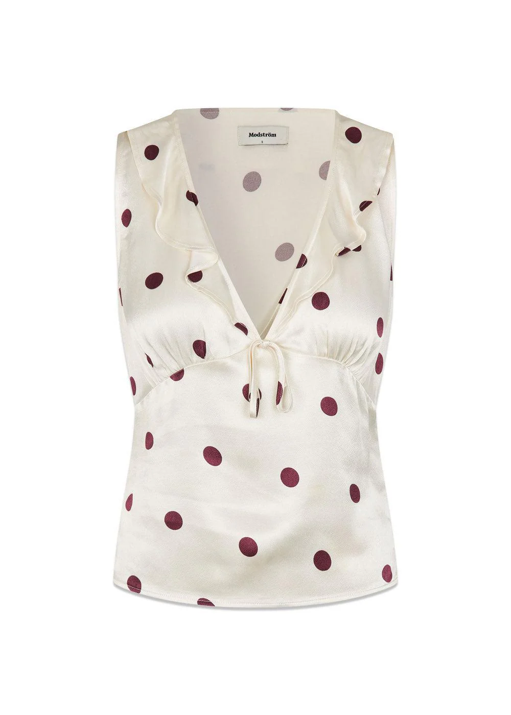 Vanjamd print top - Wineberry Dot