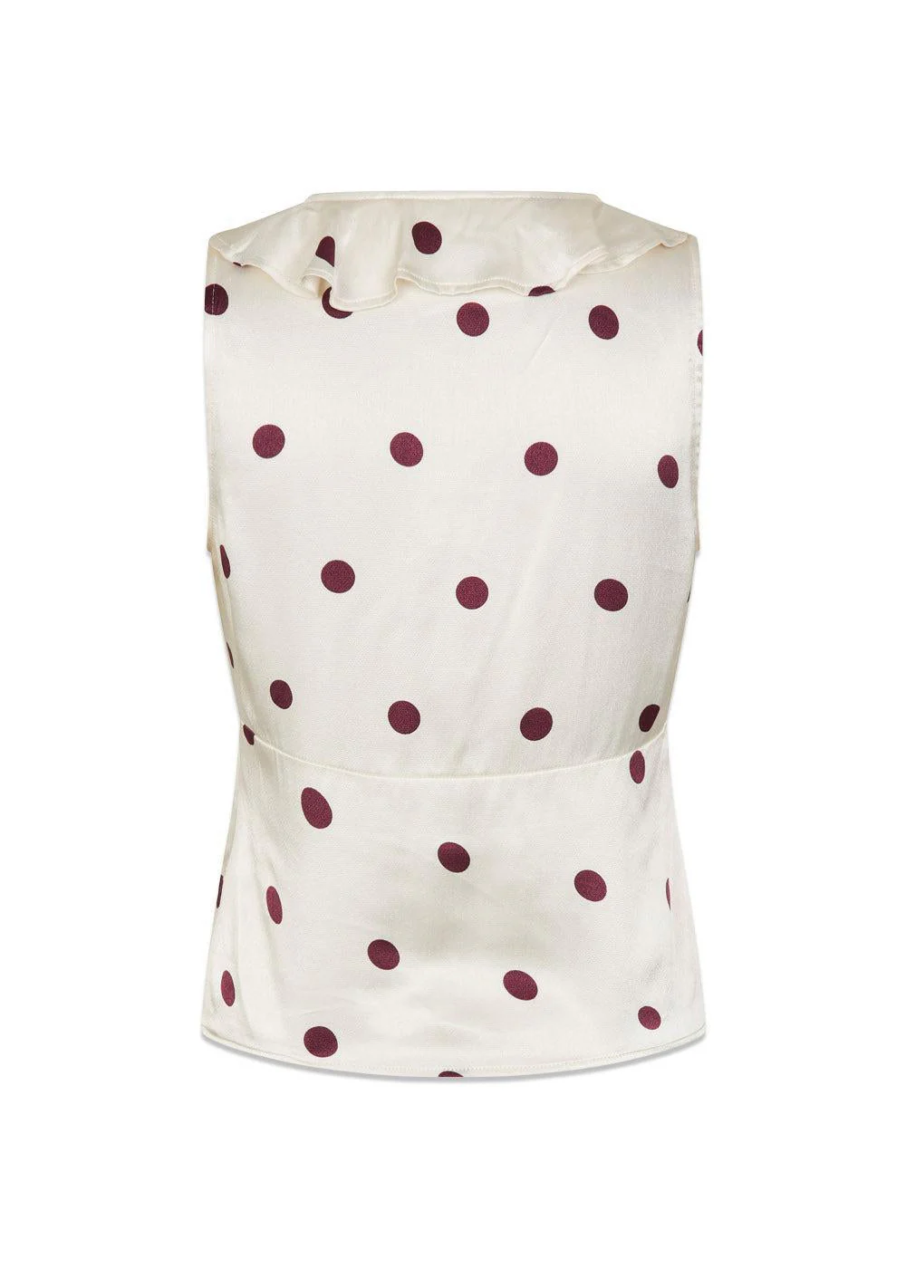Vanjamd print top - Wineberry Dot - Image 2