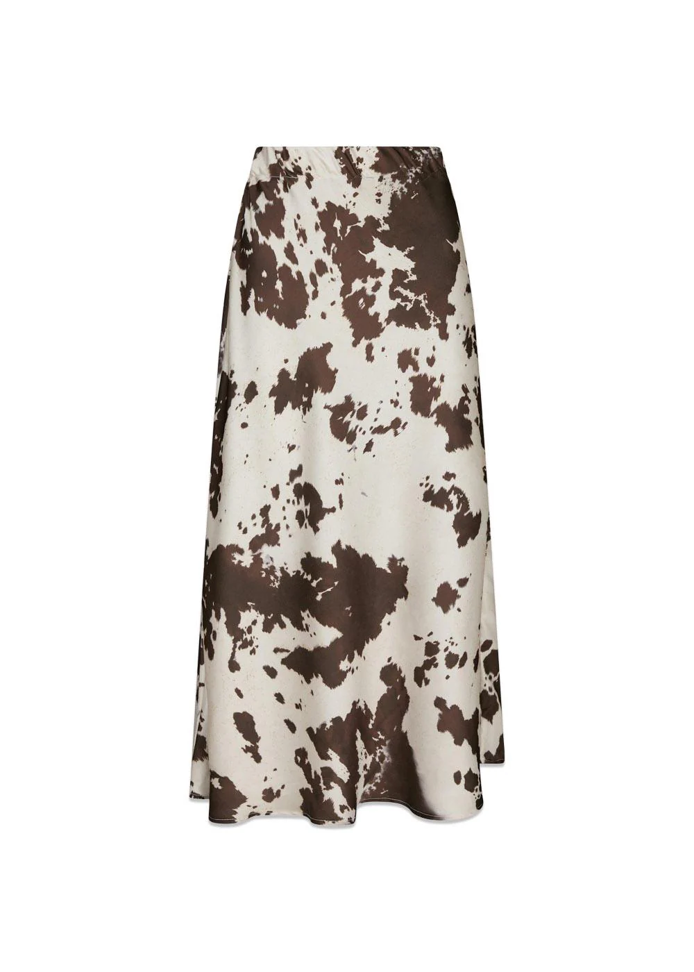 Viso Cow Print Skirt - Brown