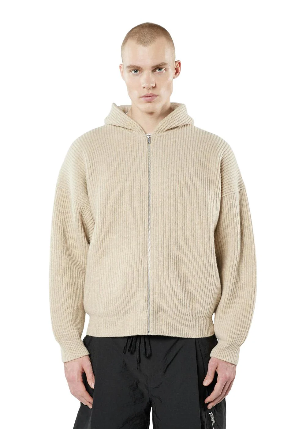 Vonarstraeti Zipped Hoodie - Feather Grey