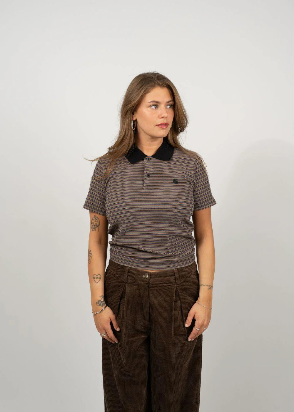 W S/S Dion Polo - Dion Stripe, Lily - Image 3