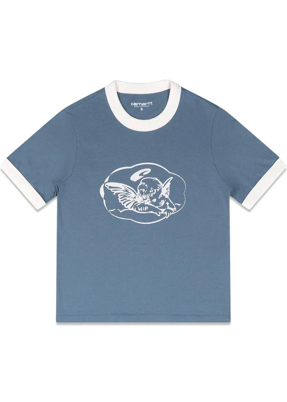 W' S/S Reminiscing Ringer T-shirt - Velvet Blue