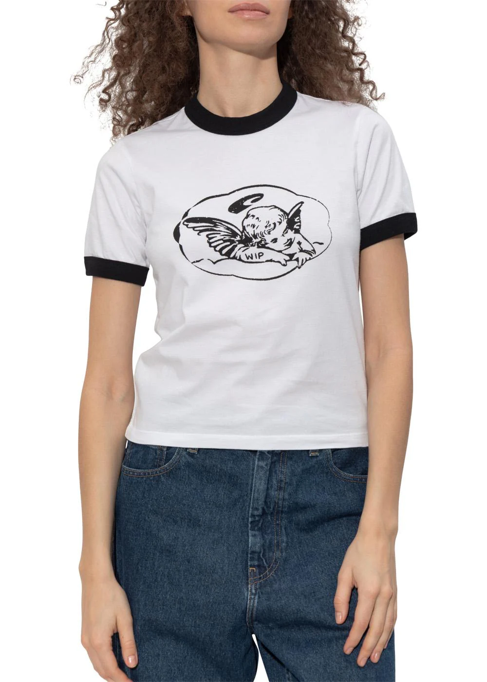 W' S/S Reminiscing Ringer T-shirt - White - Image 2