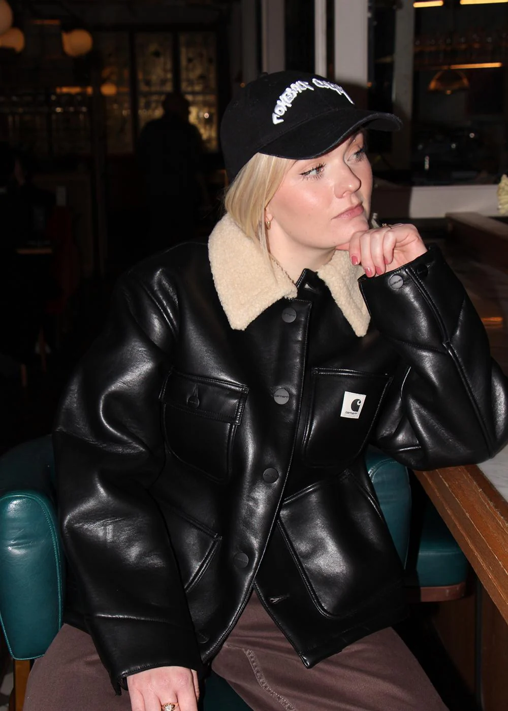 W' Shepton OG Michigan Coat - Black/Natural - Image 6