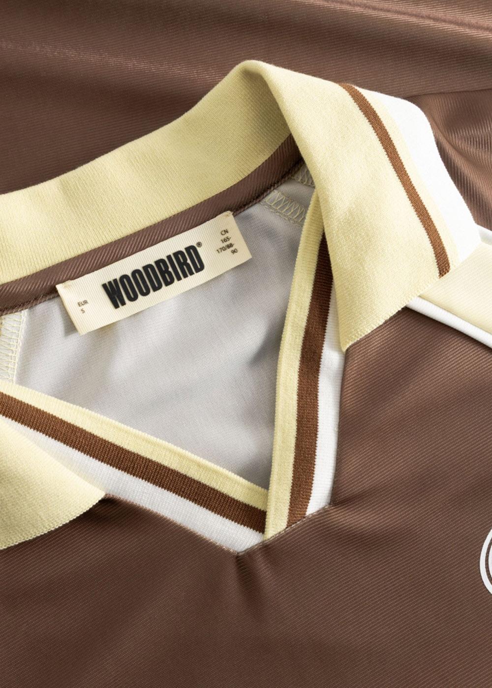Waka S/S Sports Polo - Mid Brown - Image 3