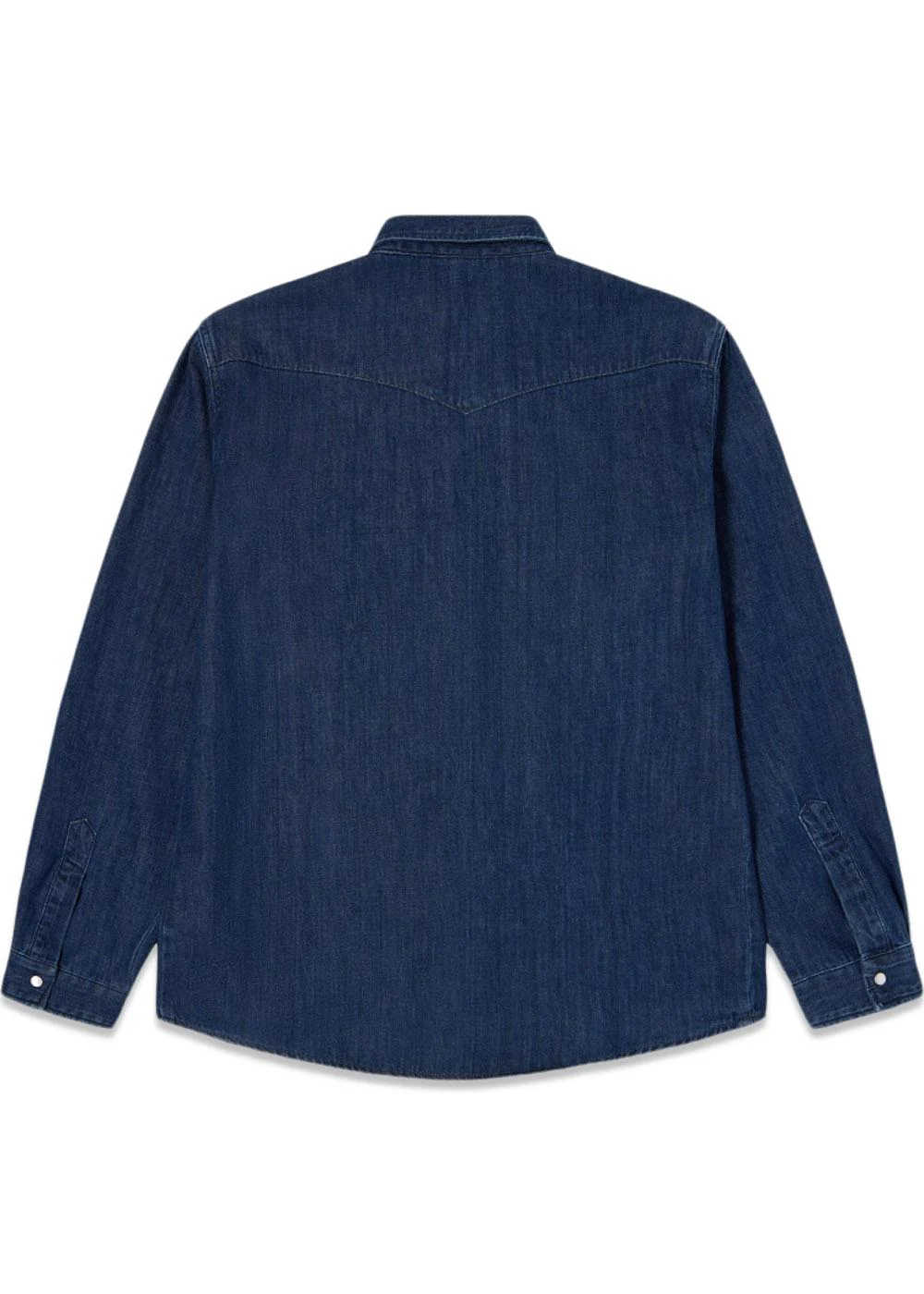 Western Shirt Ls - Blue - Dark Used - Blue - Dark Used - Image 2