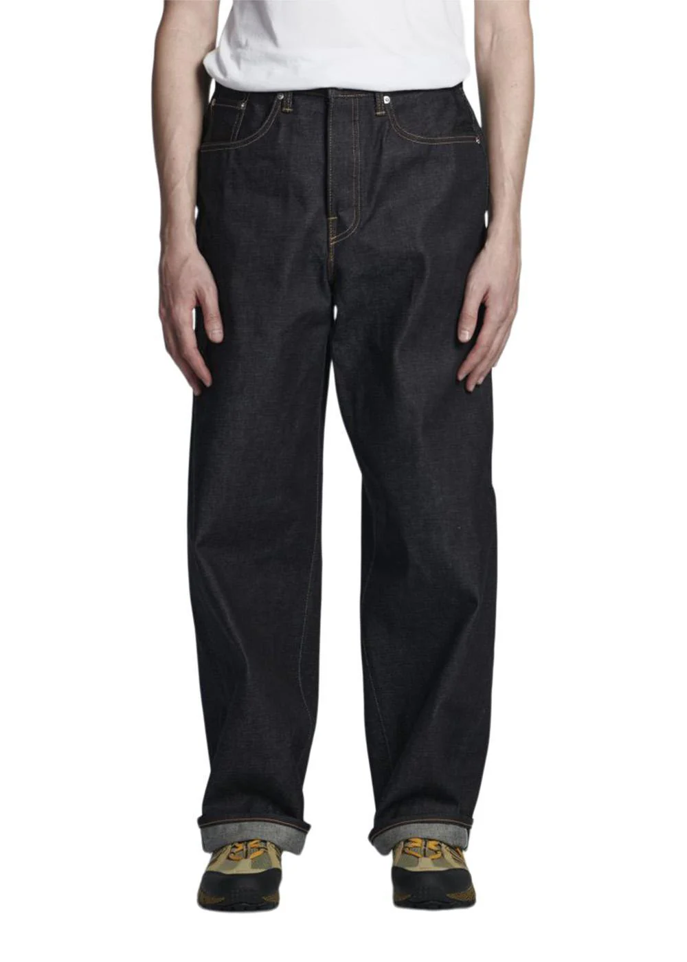 Wide Pant Unwashed - Blue - Image 3